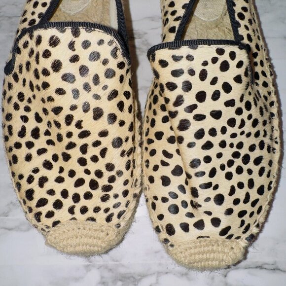 Soludos Women's Animal Print Slip On platform Espadrille Shoes size US 8 - Picture 4 of 10